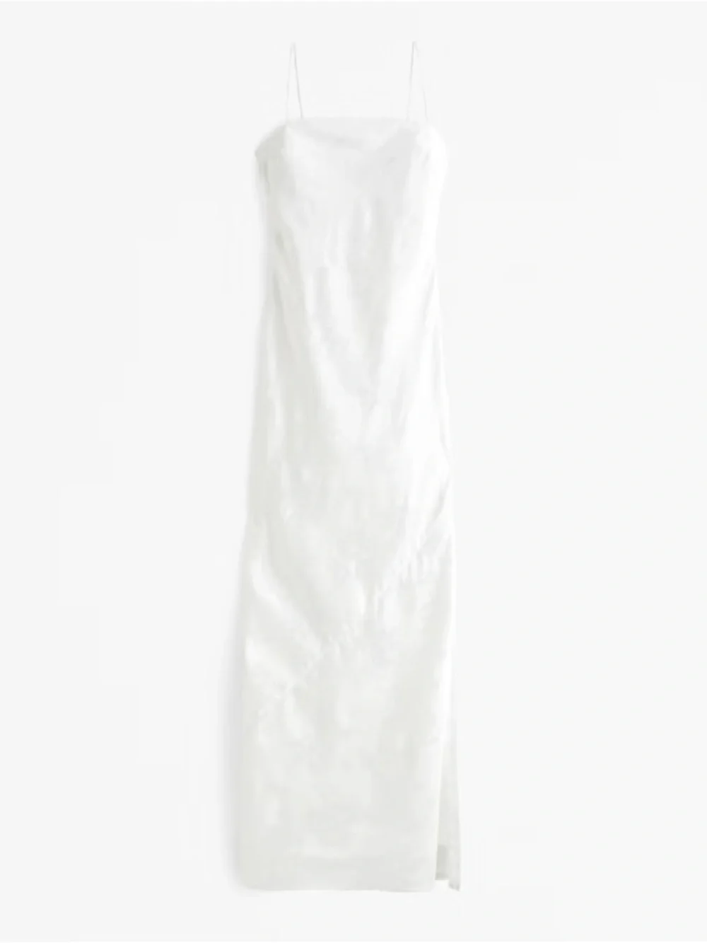 The A&F Julia Slip Satin Jacquard Maxi Dress